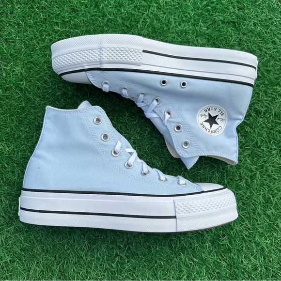 Converse Chuck Taylor All Star Lift Platform Hi Blue Supermoon / Natural Ivory - Picture 11 of 13